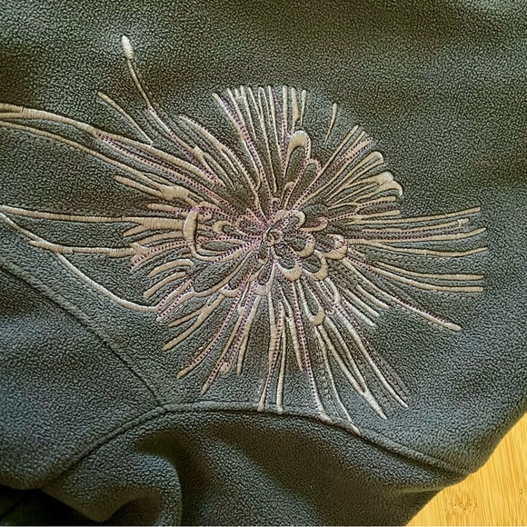 💜Athleta fleece hooded long jacket - XS - Picture 3 of 6